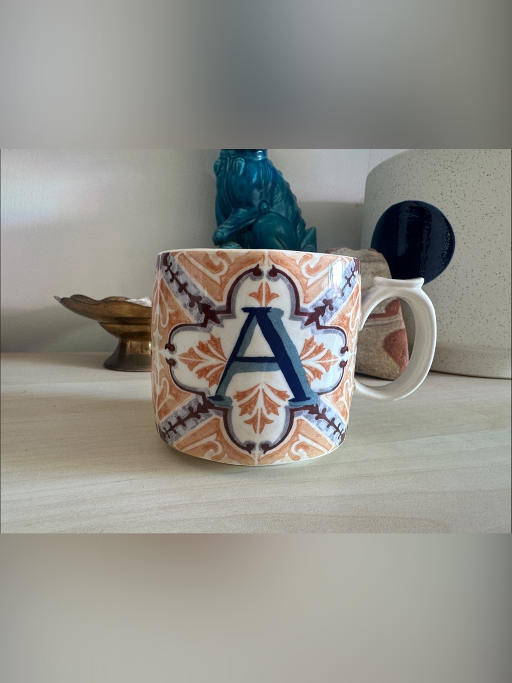 Anthro Monogram Mug
